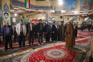 حضور امام جمعه قزوین در مسجد حضرت فاطمه‌الزهرا (س) شهرک عارف